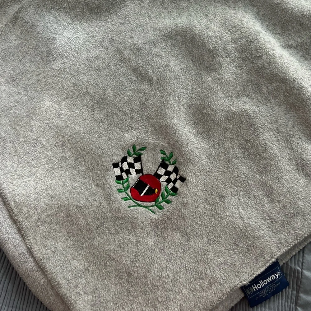 Holloway Light Weight Blanket Nascar Racing Helmet Finish Line Flags